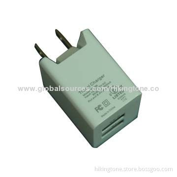 2014 New Fashionable Dual USB Universal Travel Charger for iPhone, with UL